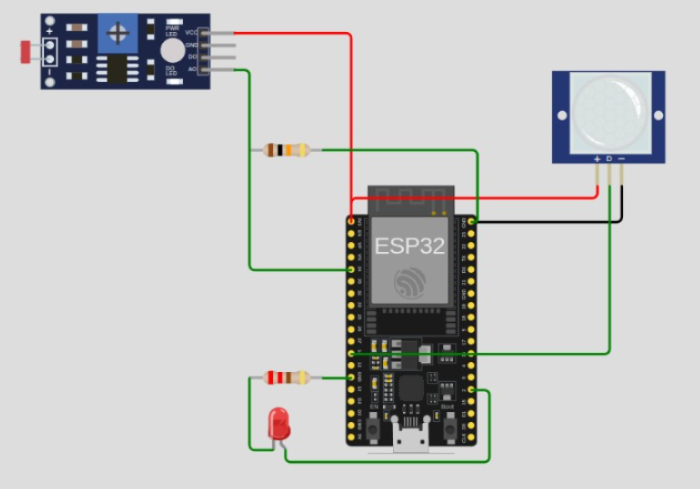 Simulaci&oacute;n del nodo IoT en entorno Wokwi.